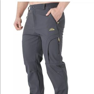 Men's Waterproof Mountain Climbing Pants Tactical Outdoor Hiking Insulated Pants